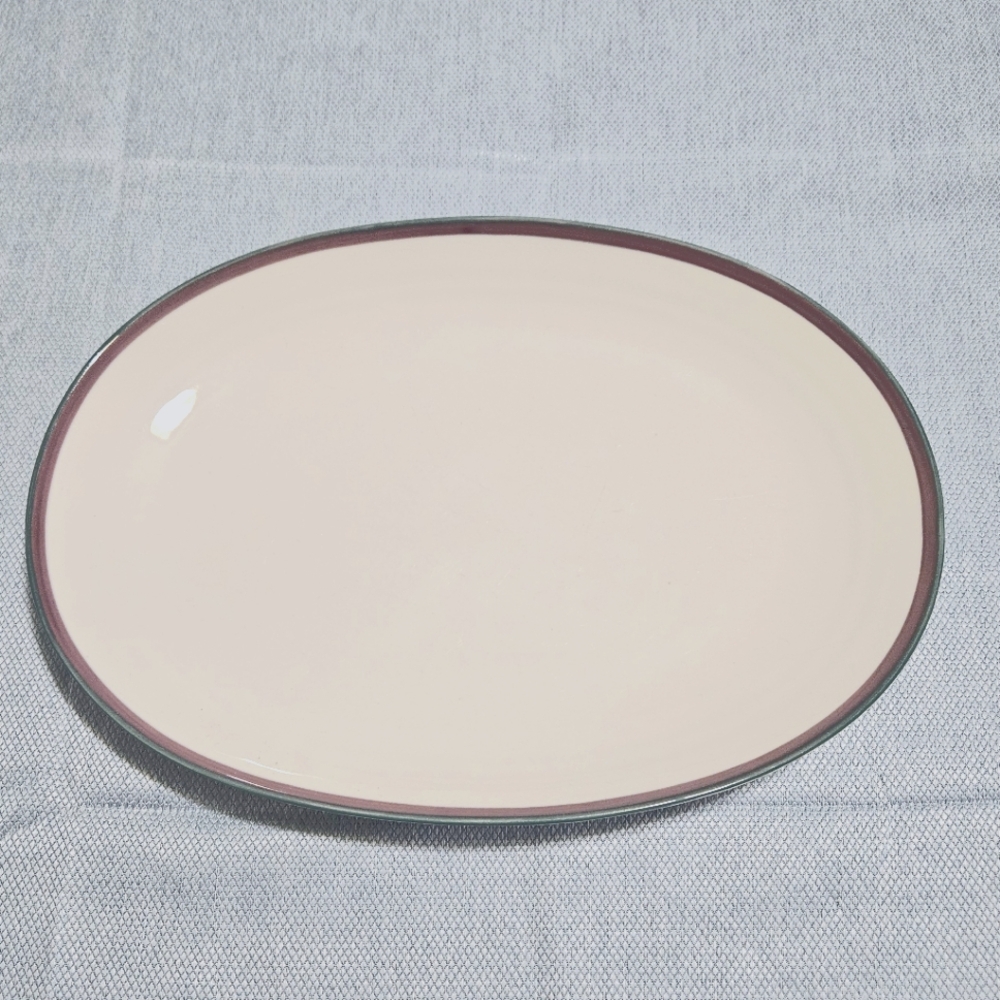 Pfaltzgraff Vintage Juniper Oval‎ Serving Platter Stoneware Dinner USA 14"